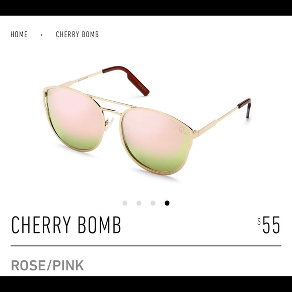 Quay Australia Accessories - Quay ‘Cherry bomb’ rose gold sunglasses